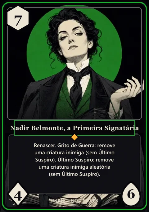 Nadir Belmonte, a Primeira Signatária